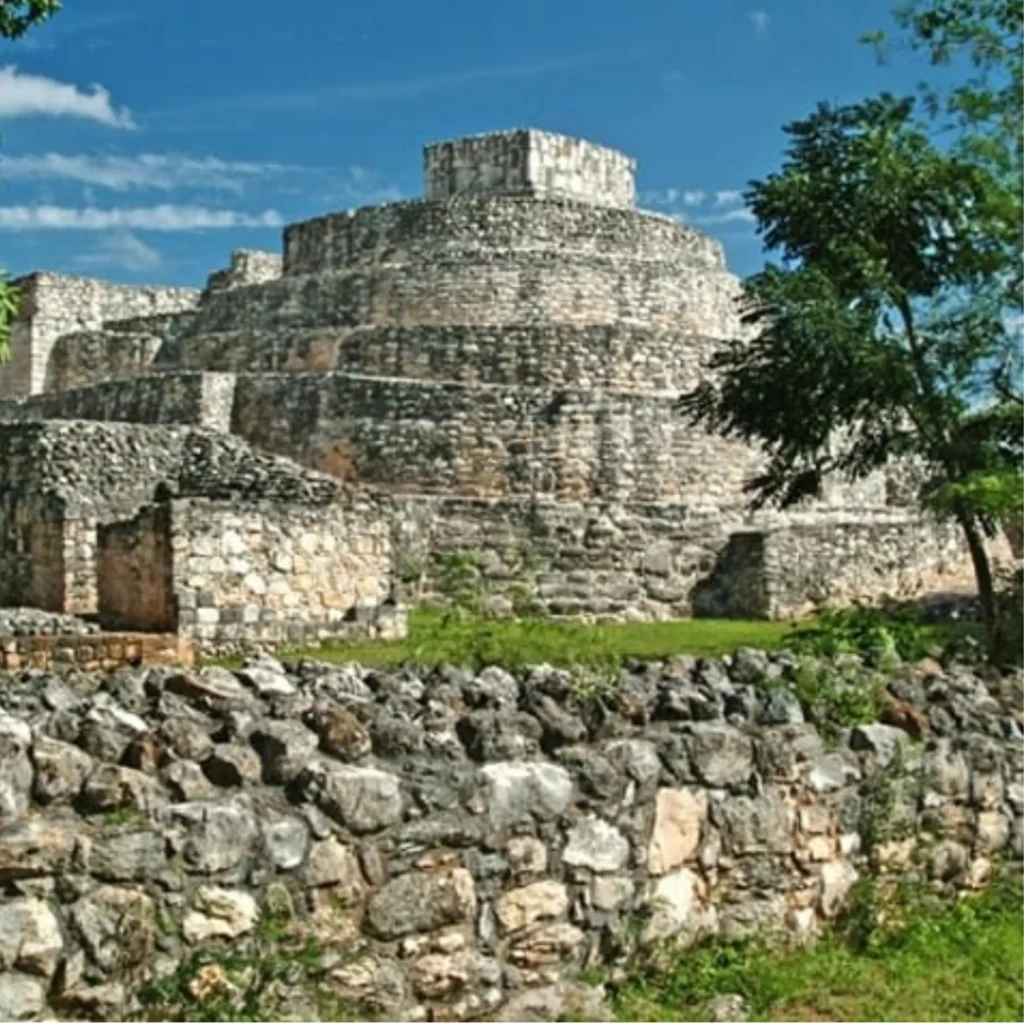 Vista del palacio oval a lo lejos